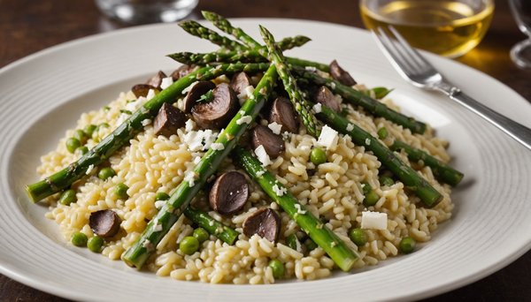 Master the Art of Gourmet Risotto: Delight in Asparagus, Parmesan, and Irresistible Truffle Oil